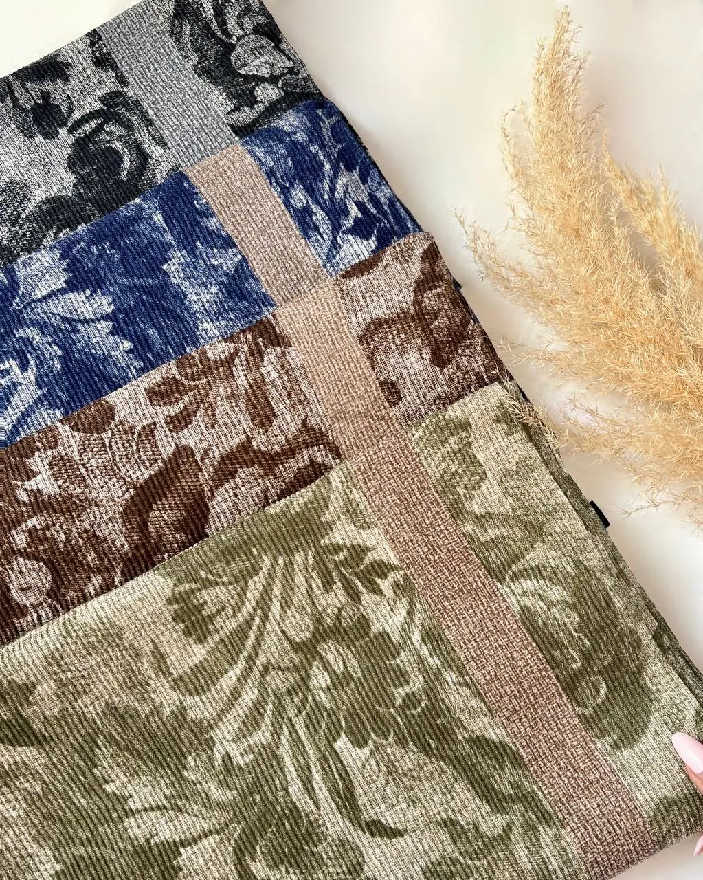 شال کریشه گل درشت